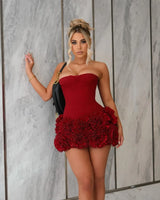 Jayla | Cupped Corset & Floral Mini Skirt Set