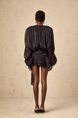 Eugénie ruffled mini dress