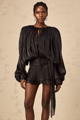 Eugénie ruffled mini dress