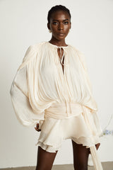 Eugénie ruffled mini dress