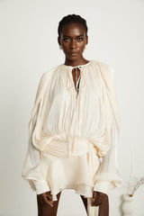 Eugénie ruffled mini dress