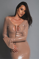 Coraline | Sequins Midi Dress