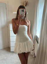 Danielle | Bubble Hem Mini Dress