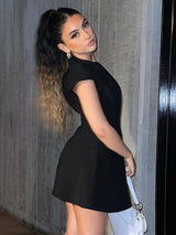 Marley | Short Sleeves Mini Dress