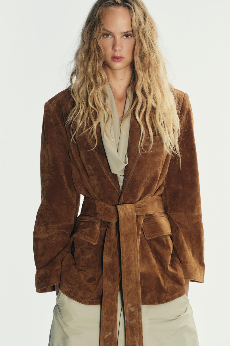 Elara Suede Blazer