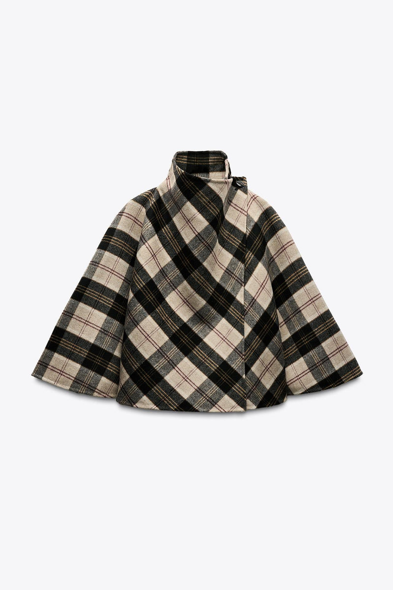 Amélie Check Cape