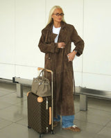 Aria Suede Trench